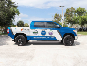 No Boundaries Trucking Group Truck Wrap | Car Wrap Design by Azhoeck