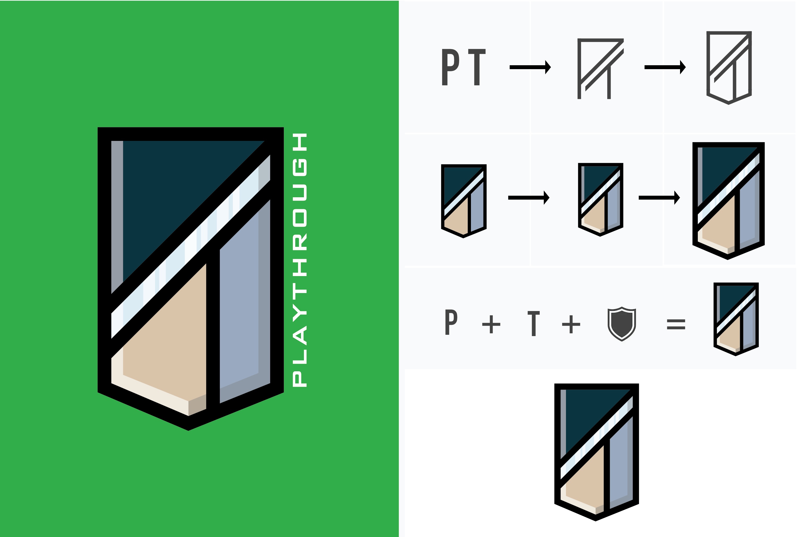 Logo Design by Caleb Vick for Playthrough | Design #22829094