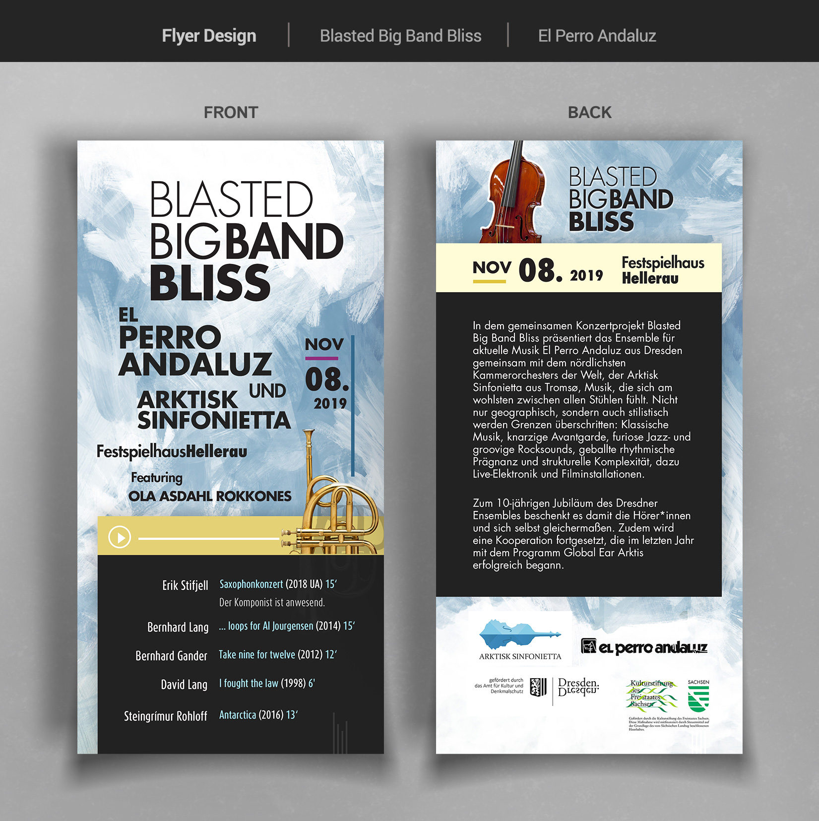 Flyer Design by danstudio for El Perro Andaluz e.V. | Design #22762223