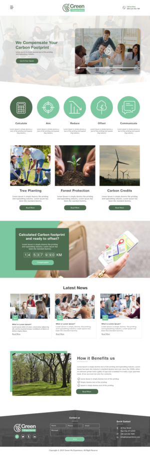 Green my Experience the biggest community for CarbonOffset in the travel industry | Diseño Web por bdesigner9