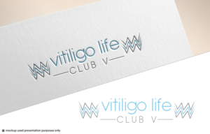 (1) Vitiligo Life and (2) Club V (see above)  | Logo Design by Juli creation