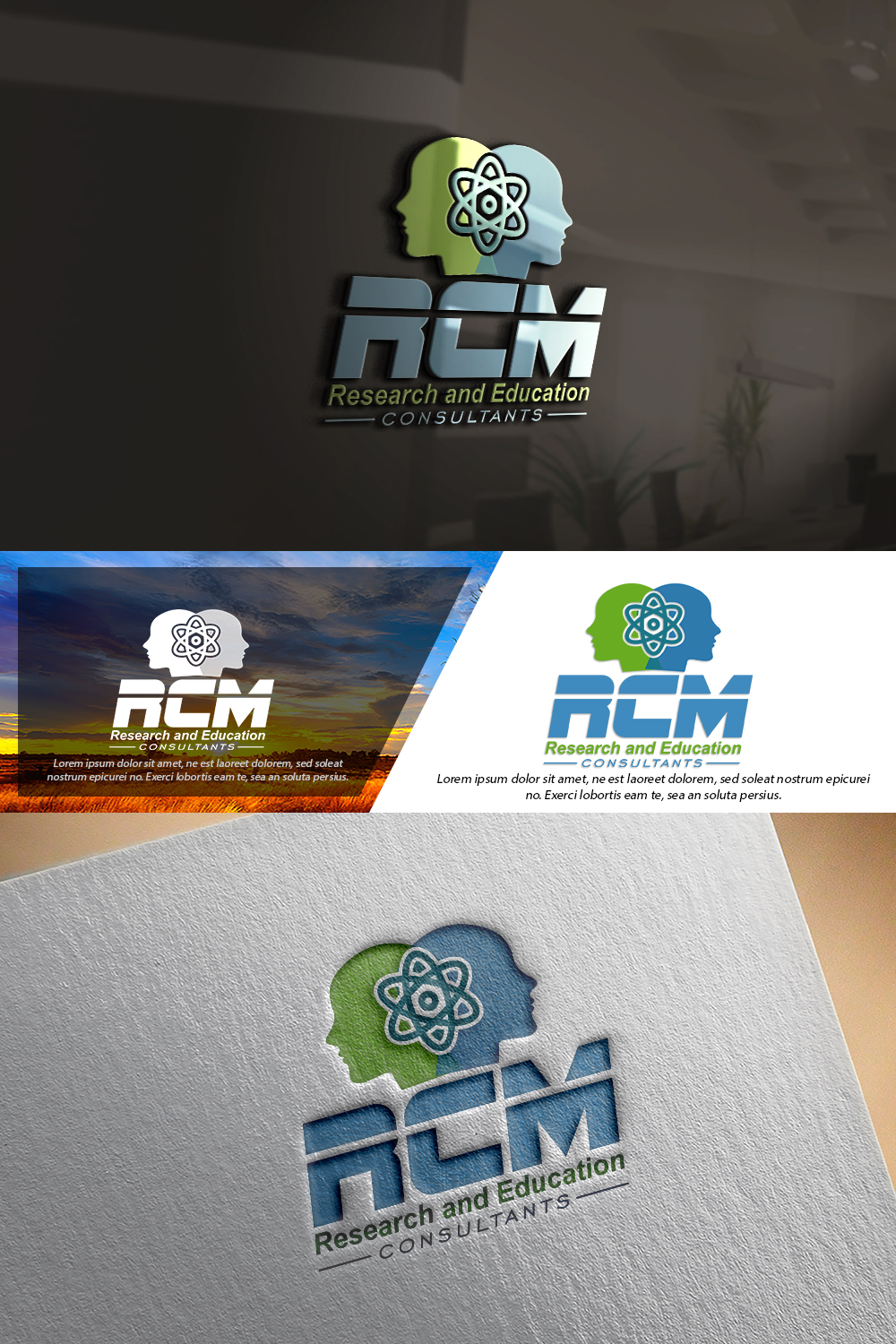 Logo Design by damian for RCM Reserach and Education Consultants, LLC | Design #22758618