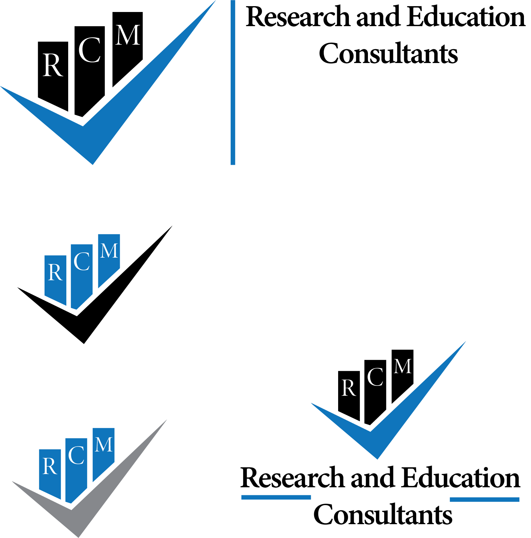 Logo Design by Rezengor 2 for RCM Reserach and Education Consultants, LLC | Design #22768706