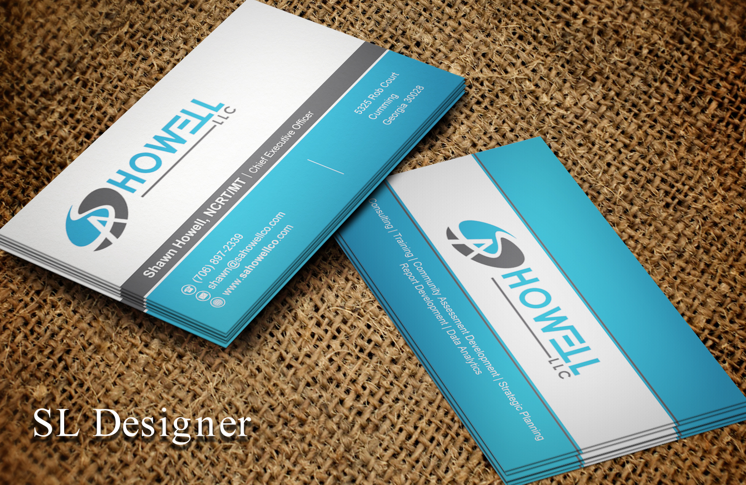 Business Card Design by SL Designer for SA Howell, LLC | Design #22759366