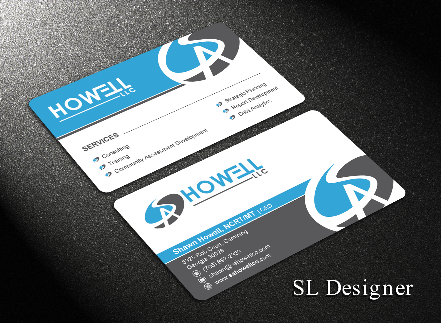 Business Card Design by SL Designer for SA Howell, LLC | Design #22759371