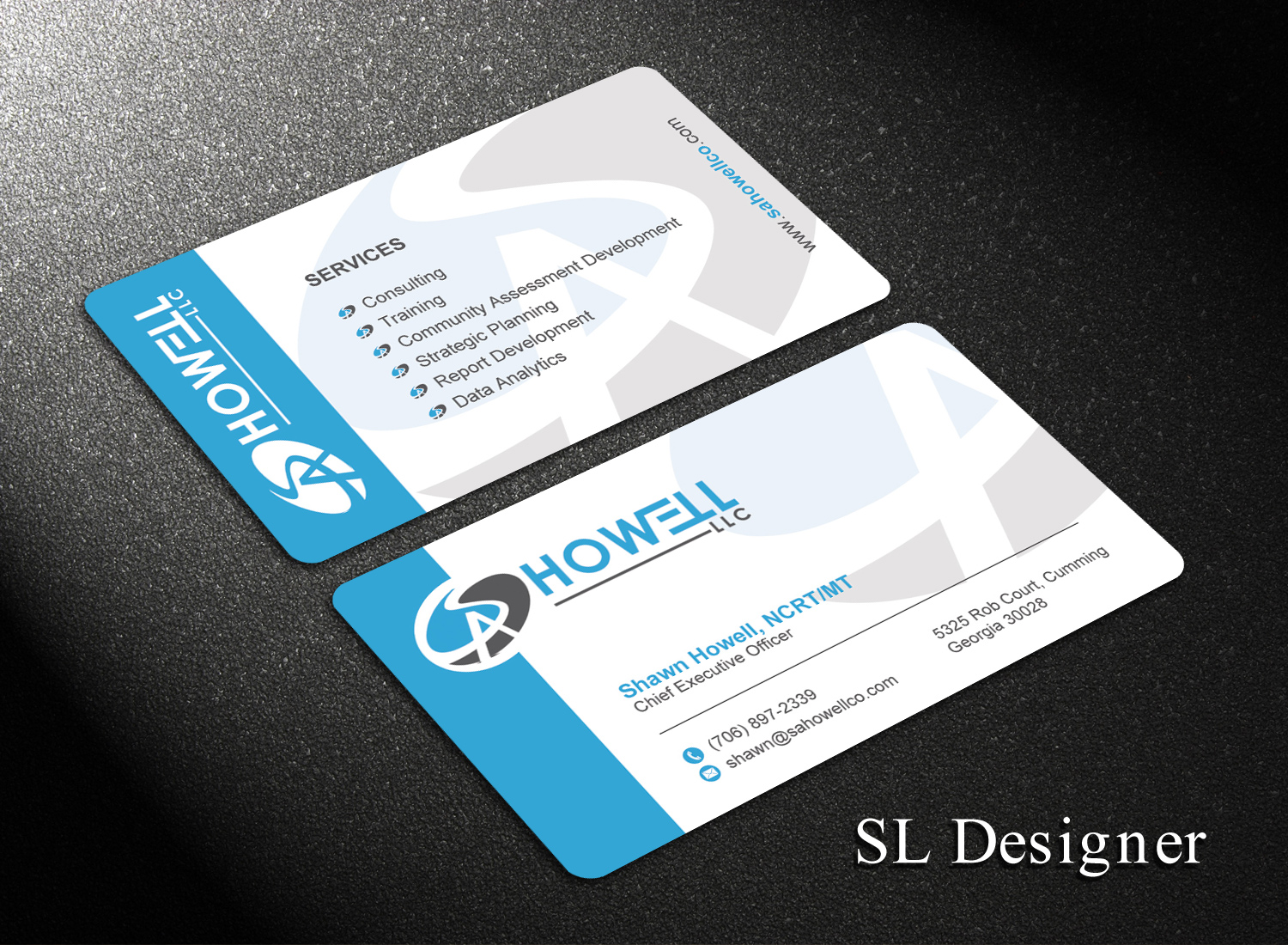 Design de Carte de Visite par SL Designer pour SA Howell, LLC | Design #22759374