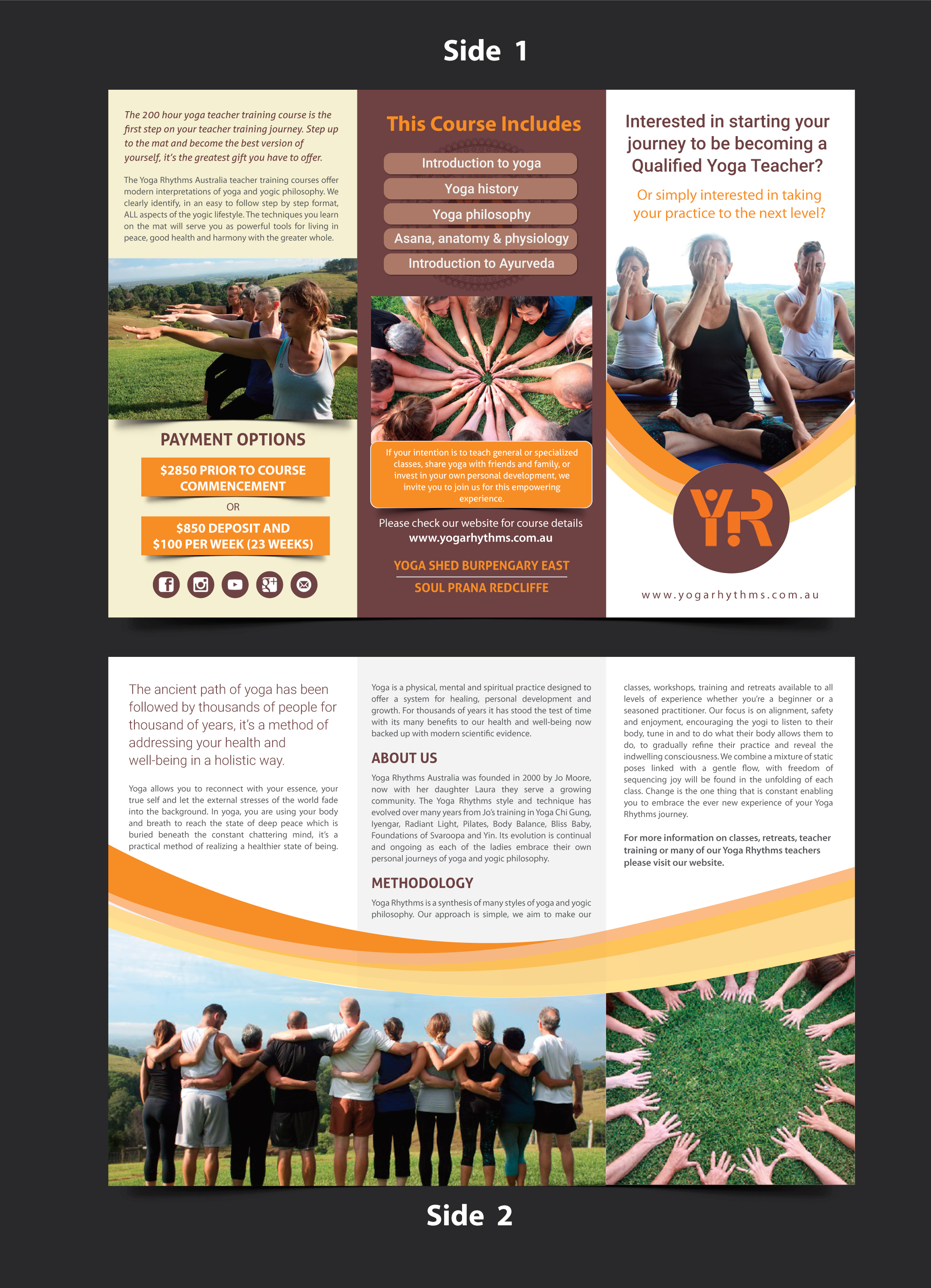 Flyer Design by meet007 for Yoga Rhythms | Design #22762891