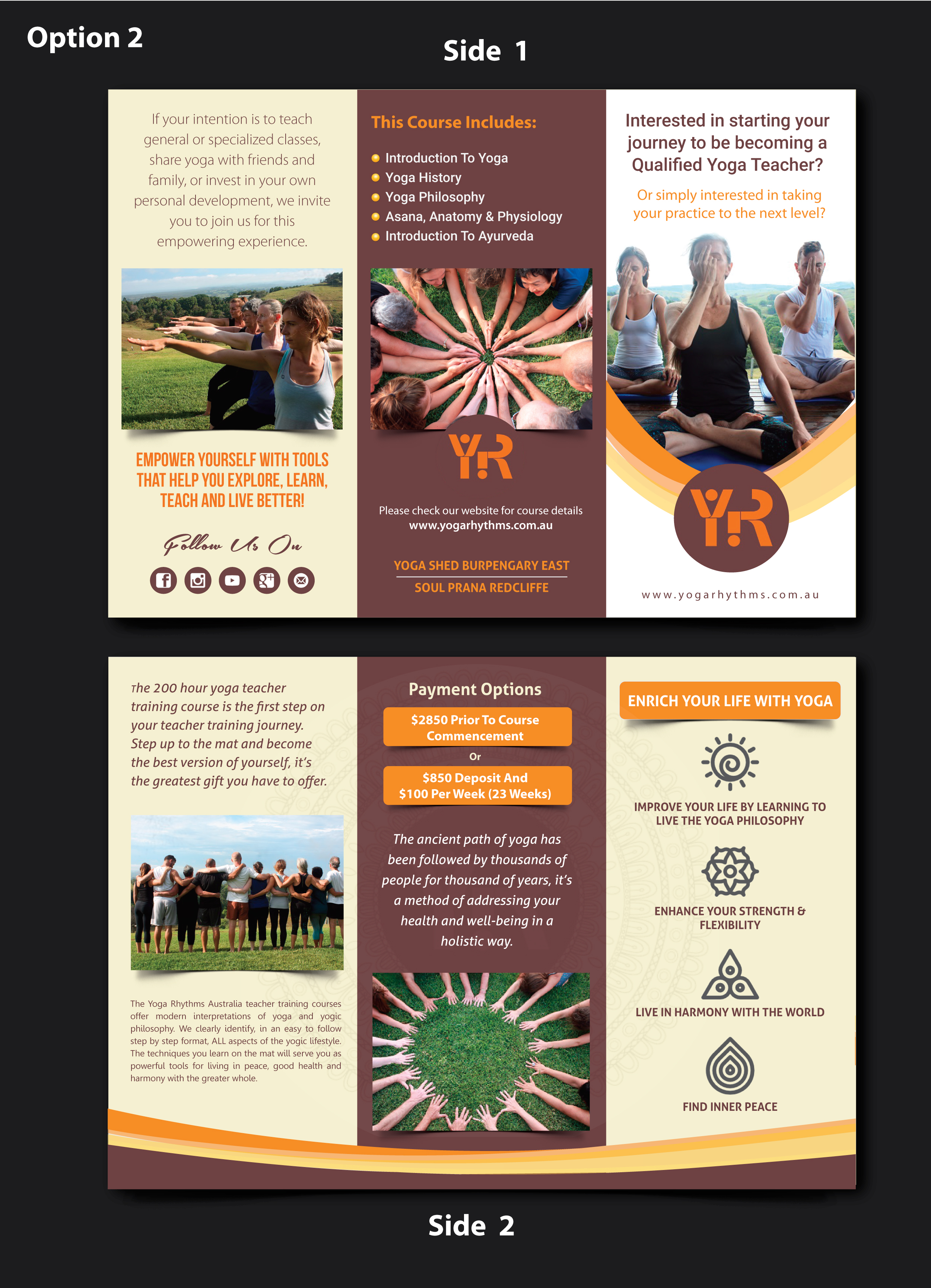 Flyer Design by meet007 for Yoga Rhythms | Design #22769958