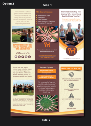 Flyer Design by meet007 for Yoga Rhythms | Design: #22769958