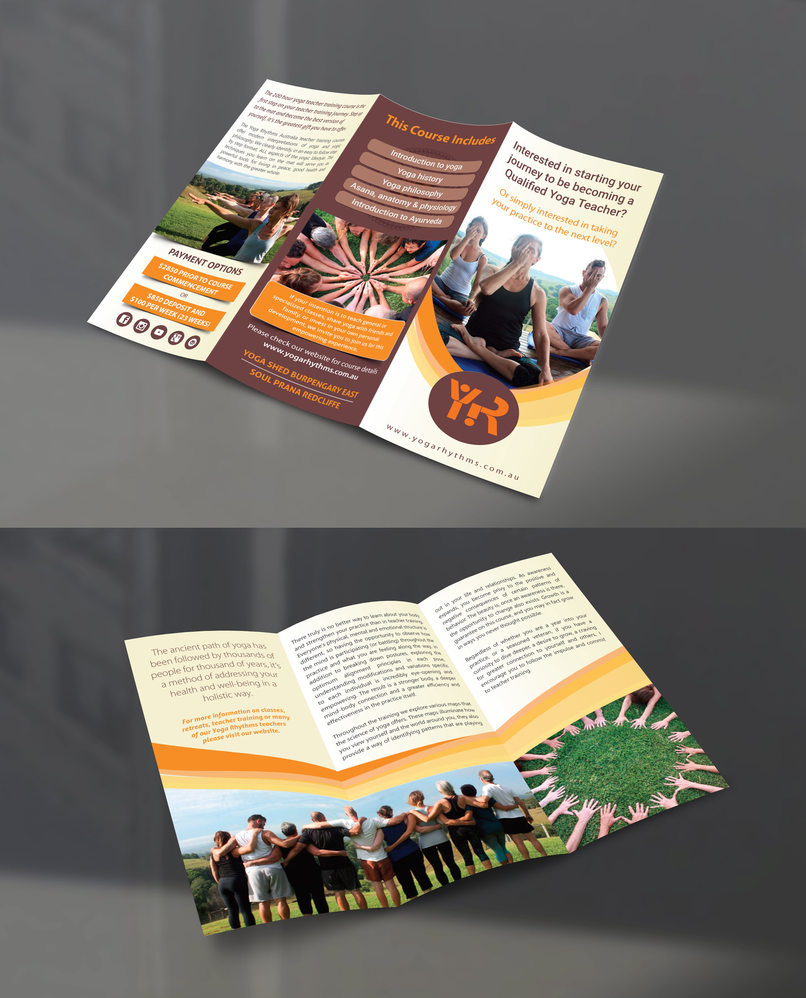 Flyer Design by meet007 for Yoga Rhythms | Design: #22776885