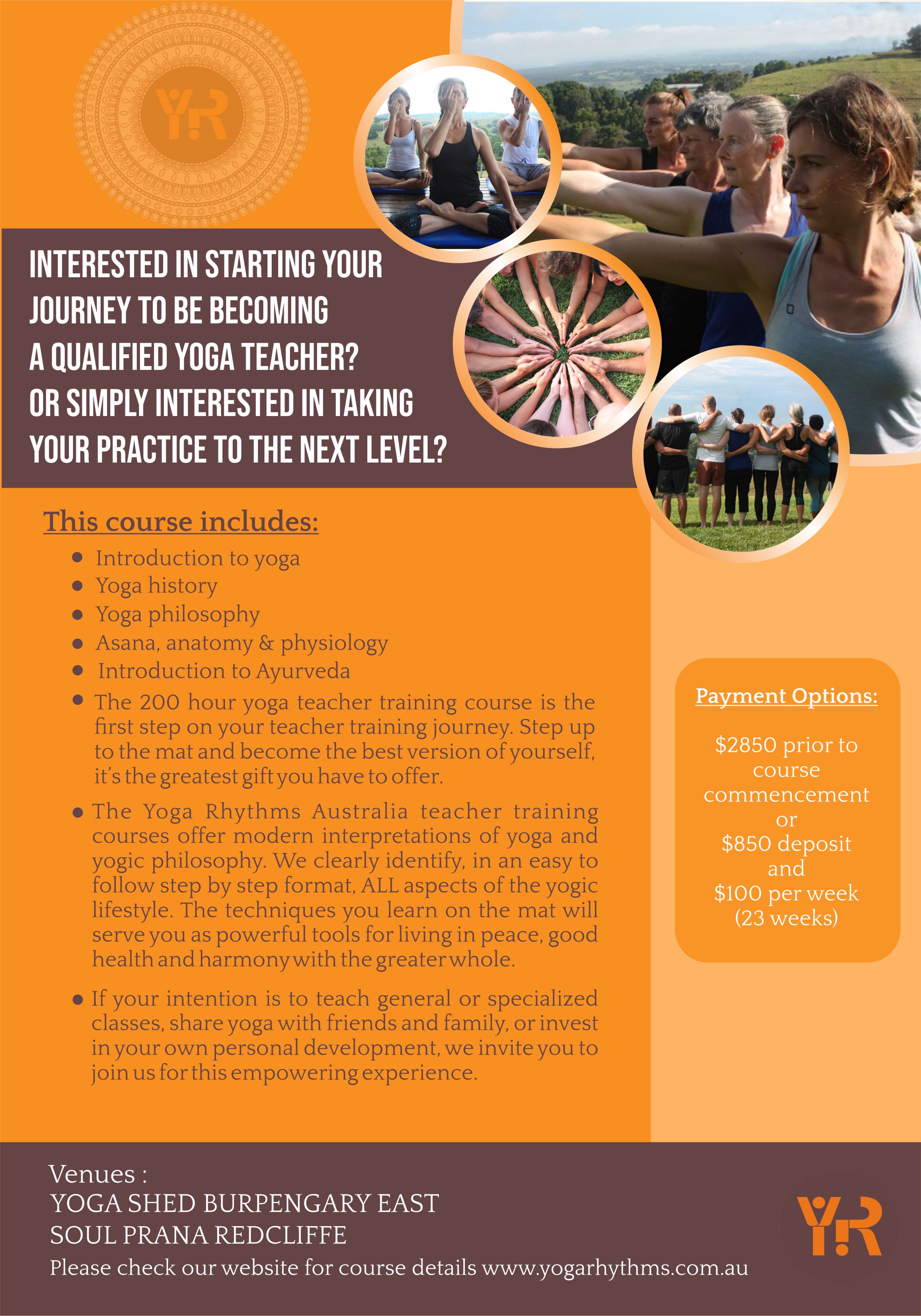 Flyer Design by nucleolus for Yoga Rhythms | Design #22763468