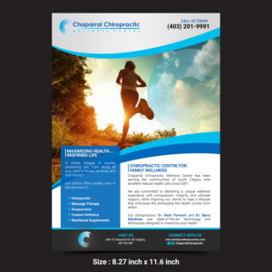 Diseño de Flyer por Designers Hub para Chaparral Chiropractic Wellness Centre | Diseño: #22880616
