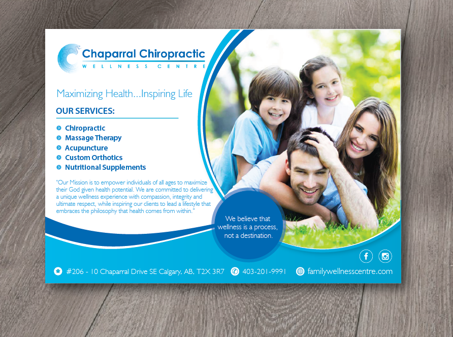 Flyer Design by alex989 for Chaparral Chiropractic Wellness Centre | Design #22777371