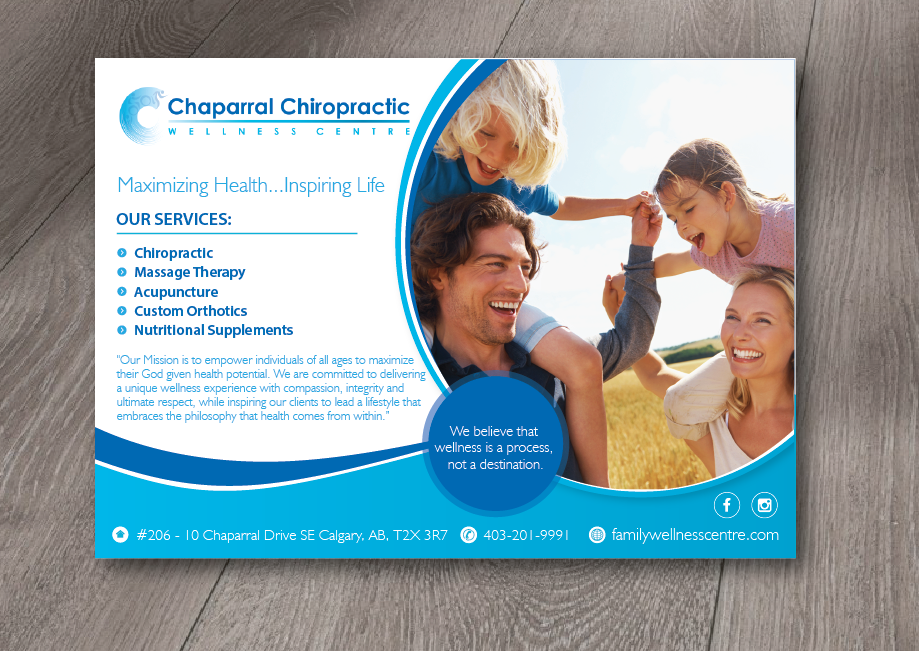 Flyer Design by alex989 for Chaparral Chiropractic Wellness Centre | Design #22777372
