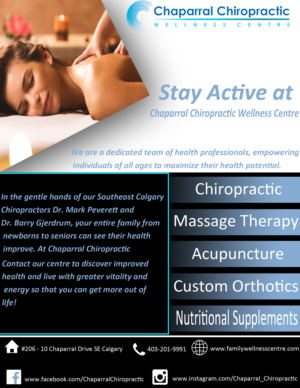 Diseño de Flyer por talhatamimi6 para Chaparral Chiropractic Wellness Centre | Diseño #22801145
