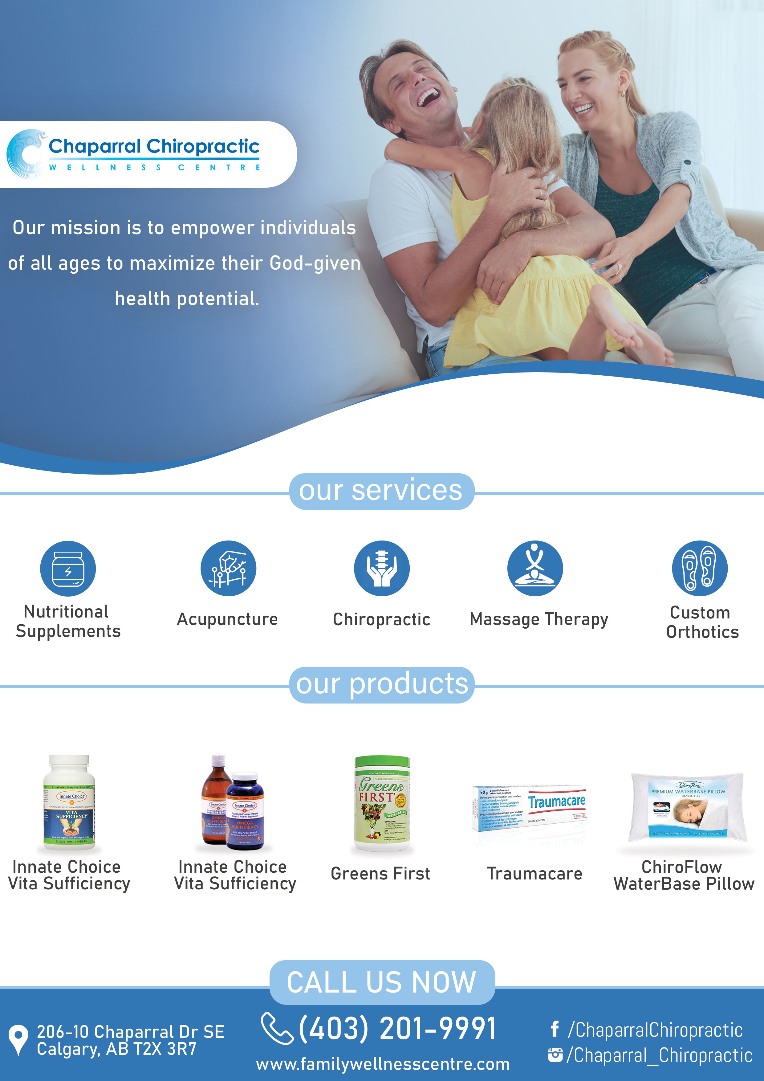 Diseño de Flyer por hassan karrach para Chaparral Chiropractic Wellness Centre | Diseño #22770566