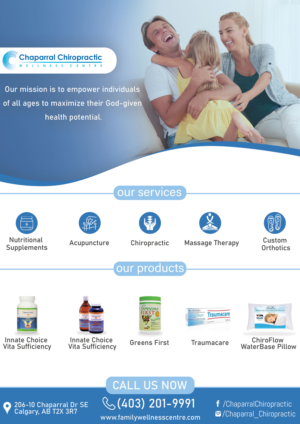Diseño de Flyer por hassan karrach para Chaparral Chiropractic Wellness Centre | Diseño #22770566
