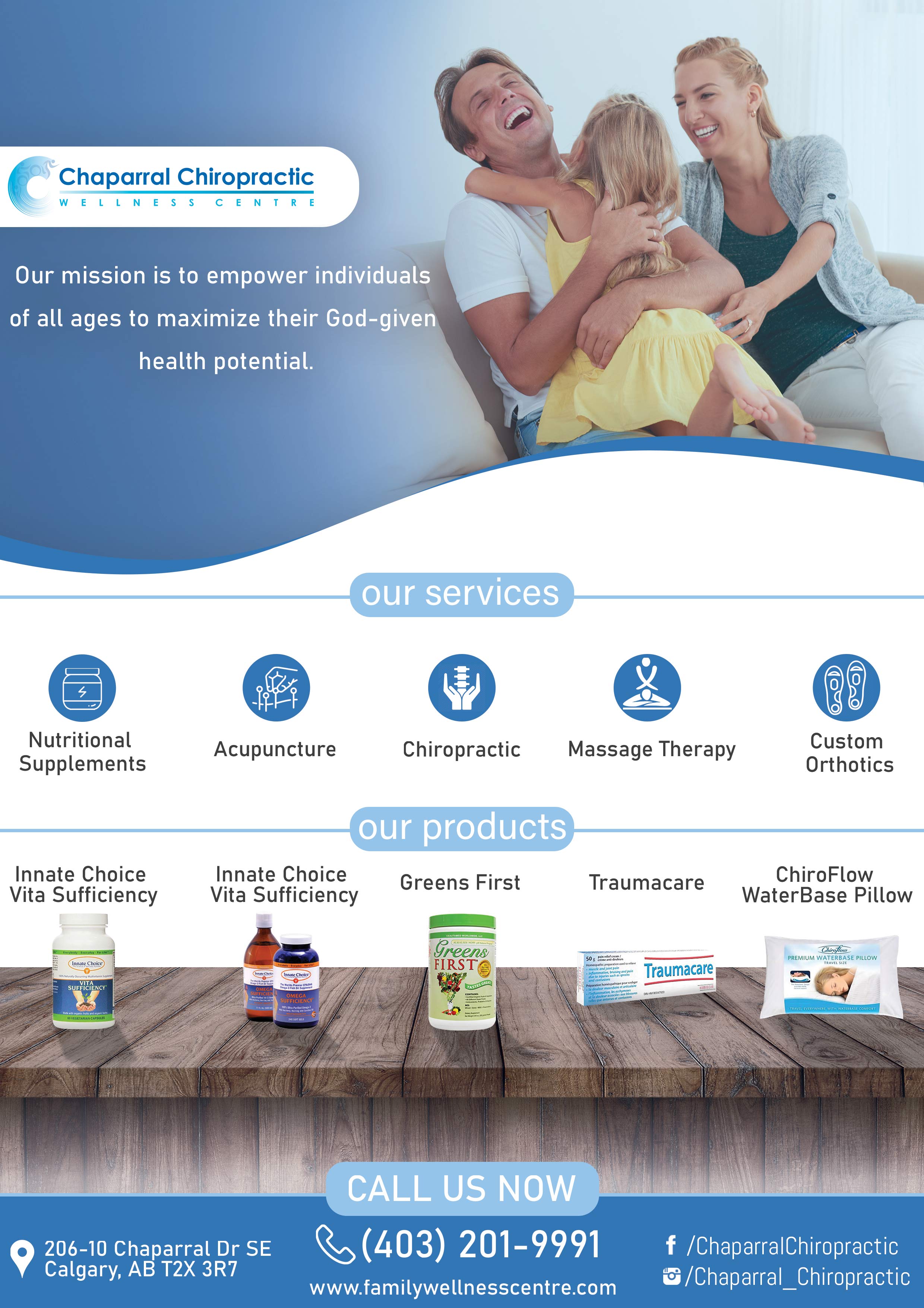 Flyer Design by hassan karrach for Chaparral Chiropractic Wellness Centre | Design #22771735