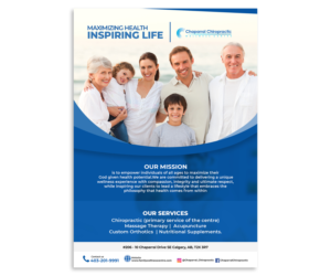 Diseño de Flyer por mbembocreation para Chaparral Chiropractic Wellness Centre | Diseño: #22802920