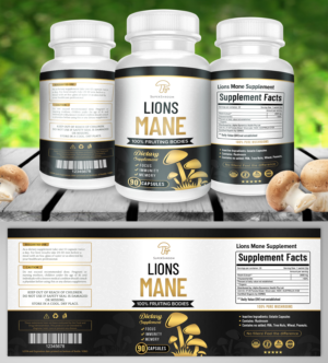 SuperShroom Nutrition Require Label Design Assistance | Diseño de Etiqueta por SAI DESIGNS