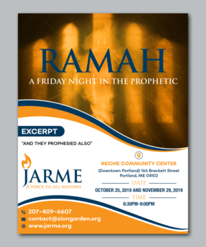 Ramah: A Friday night in the Prophetic Flyer | Diseño de Flyer por TSU Creations