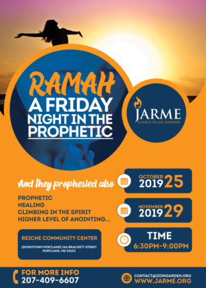 Ramah: A Friday night in the Prophetic Flyer | Flyer Design by HeshanKavinda