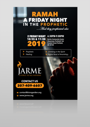 Ramah: A Friday night in the Prophetic Flyer | Diseño de Flyer por Adnan.design
