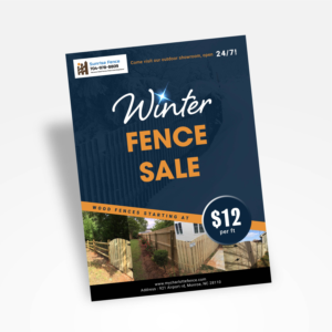 Fence Flyer to Attract More Sales During Winter | Flyer Design by Aistikart