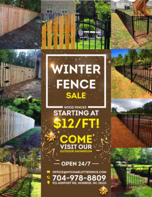 Fence Flyer to Attract More Sales During Winter | Flyer Design by HeshanKavinda