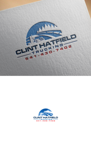 Clint Hatfield Trucking LLC.     541-430-7402 | Logo Design by logo_s