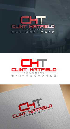 Clint Hatfield Trucking LLC.     541-430-7402 | Logo Design by aishwarya....