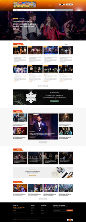 Responsive Website for Theater Review Website | Web Design by Ved Web Services