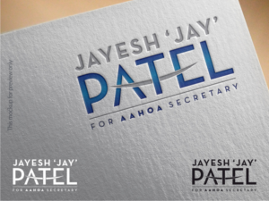 Jayesh "Jay" Patel FOR AAHOA SECRETARY   | Diseño de Logo por Atvento Graphics