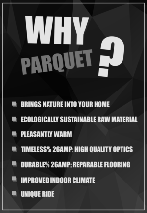 Information poster for parquet Showroom | Poster Design by fallingpixels
