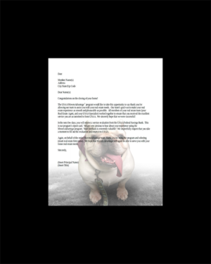 Bulldog themed background for Real Estate Purchase Letter | Schreibwaren-Design von Phouii