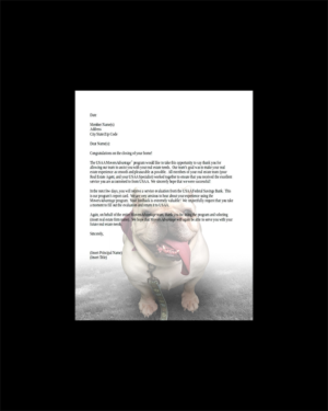 Bulldog themed background for Real Estate Purchase Letter | Stationery Design by Phouii