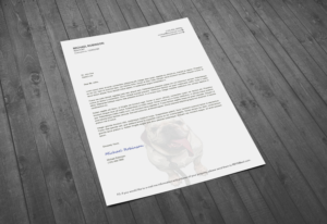 Bulldog themed background for Real Estate Purchase Letter | Schreibwaren-Design von MDesign