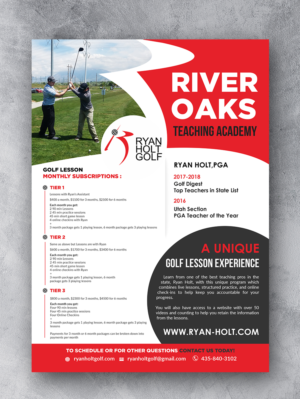 Golf Lesson Monthly Subscription Flyer | Flyer Design by innovative earth
