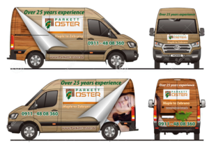 Car Wrap Design for Parquet Company | Diseño de Rotulación de Vehículo por The Faisal