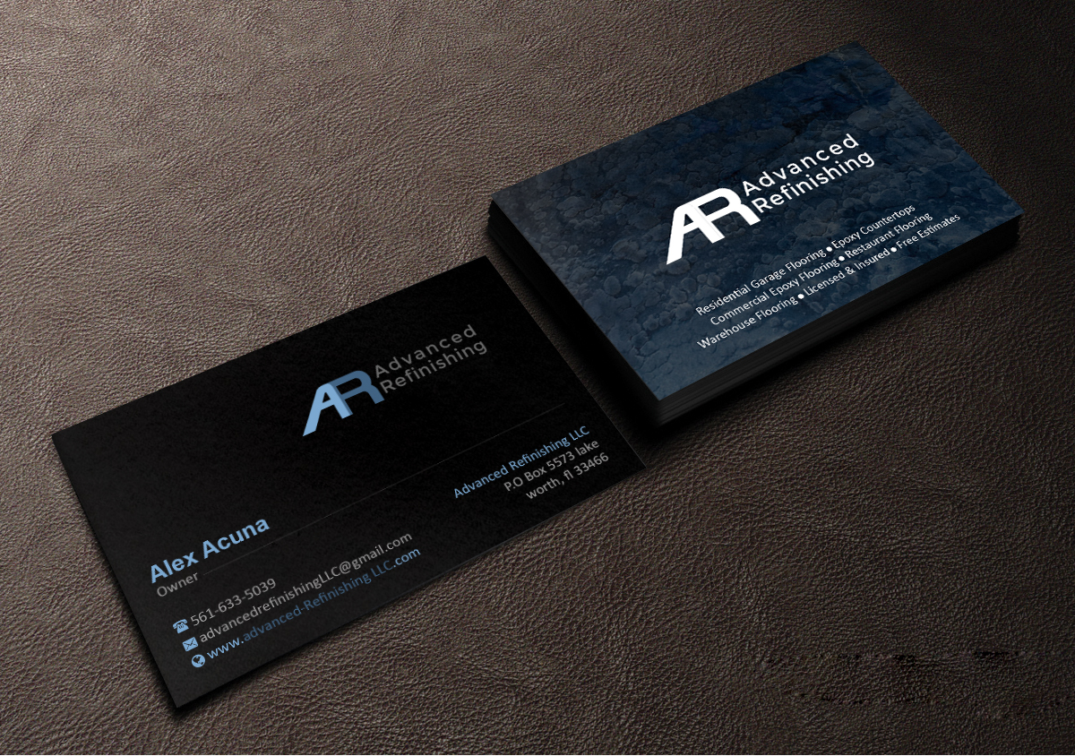 Diseño de Tarjeta de Presentación por Creations Box 2015 para Advanced Refinishing LLC | Diseño #22792737