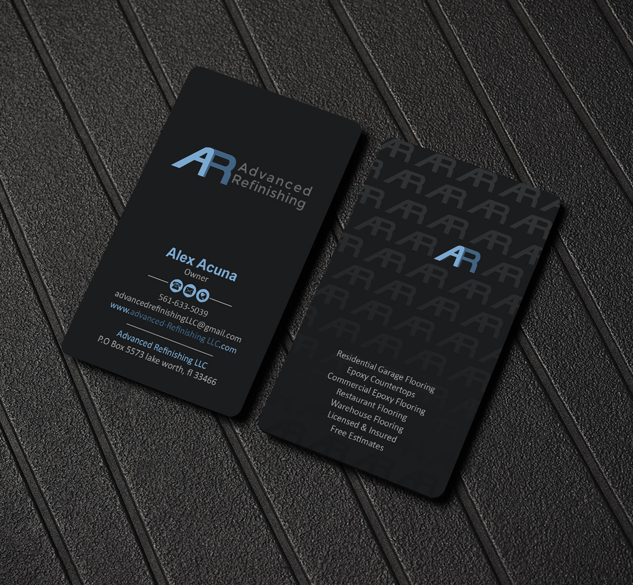 Visitenkarten-Design von Creations Box 2015 für Advanced Refinishing LLC | Design #22792745