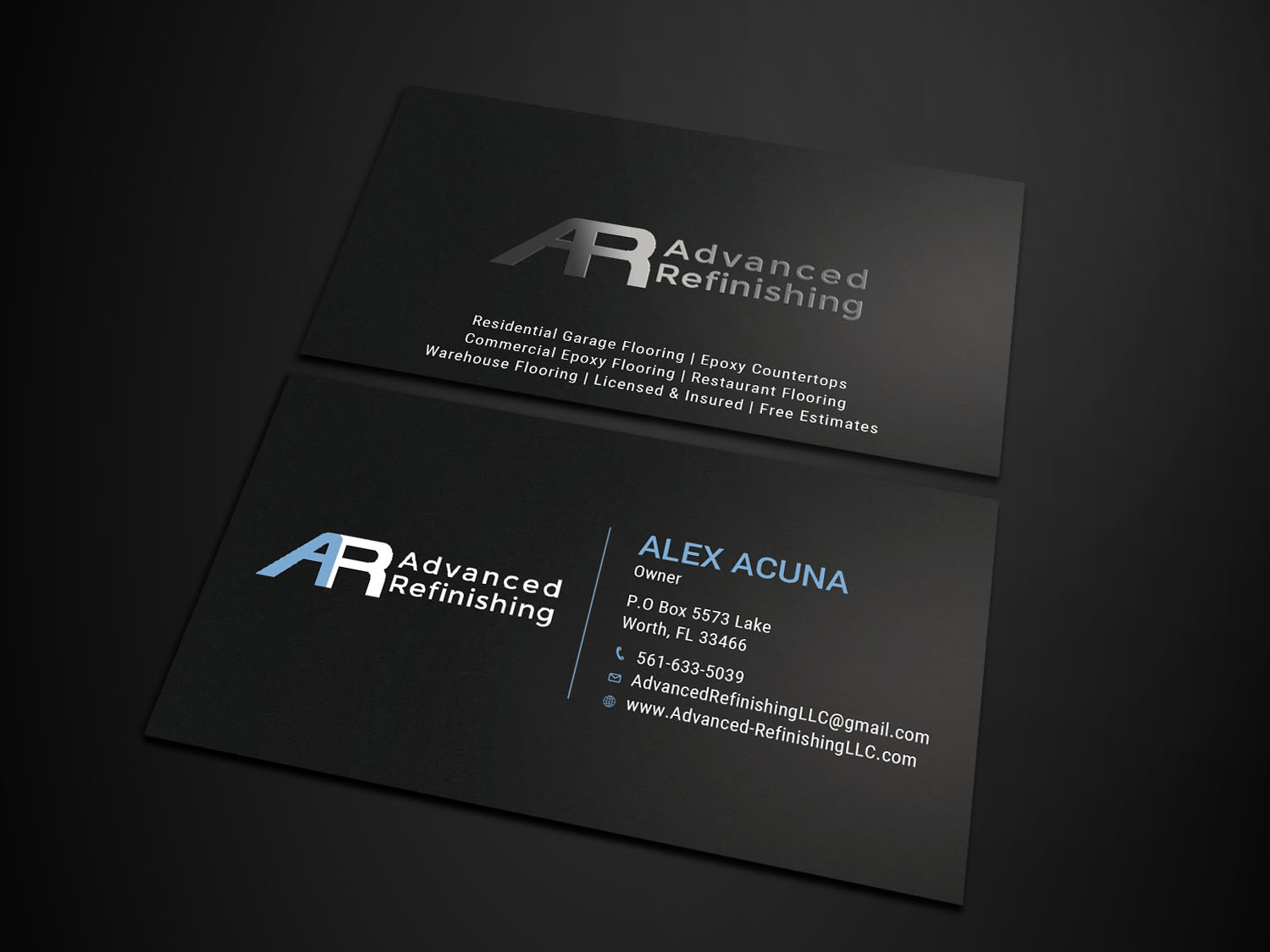 Business Card Design by Tripti Ranjan Gain for Advanced Refinishing LLC | Design #22793259