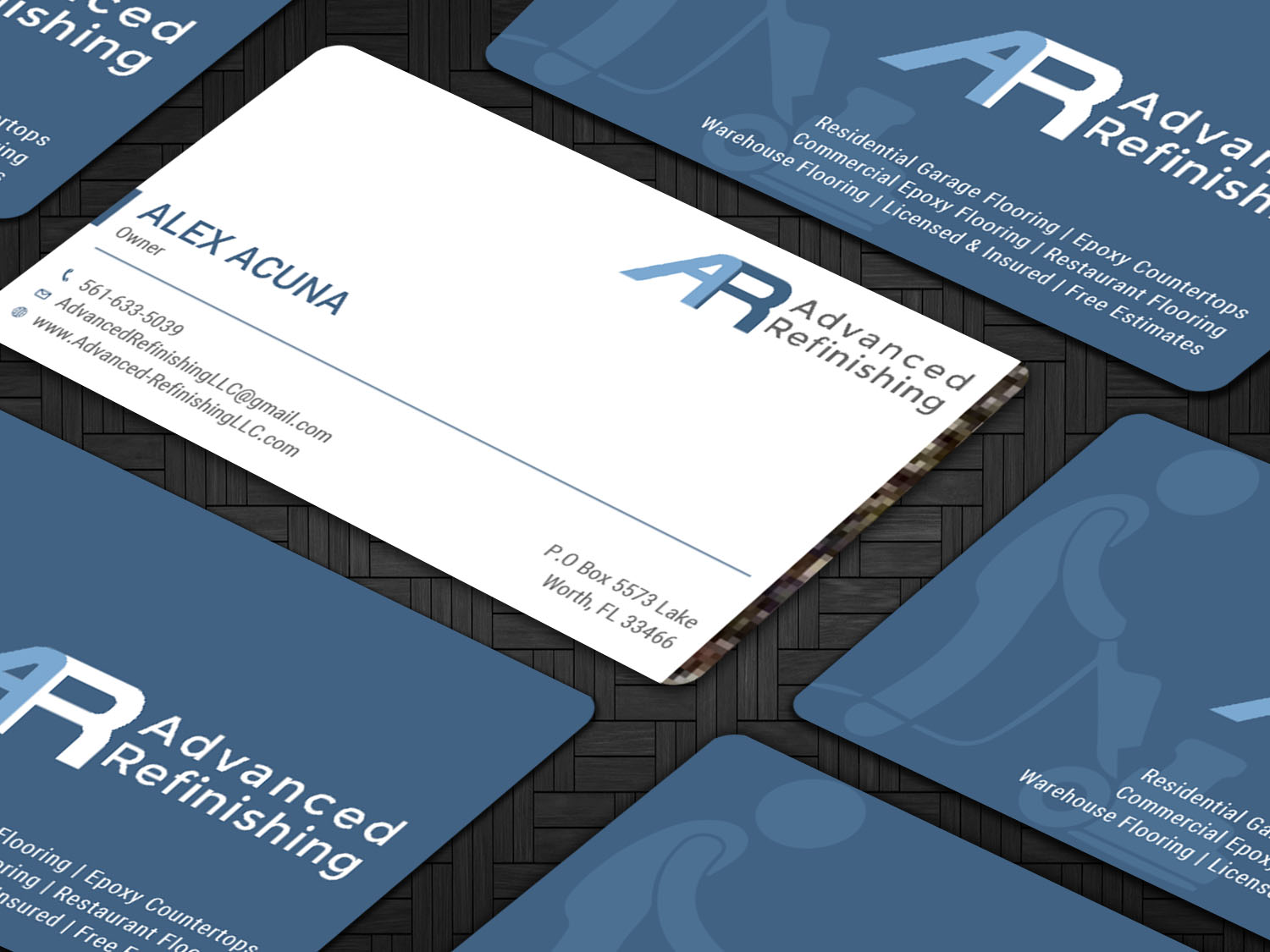 Business Card Design by Tripti Ranjan Gain for Advanced Refinishing LLC | Design #22793260