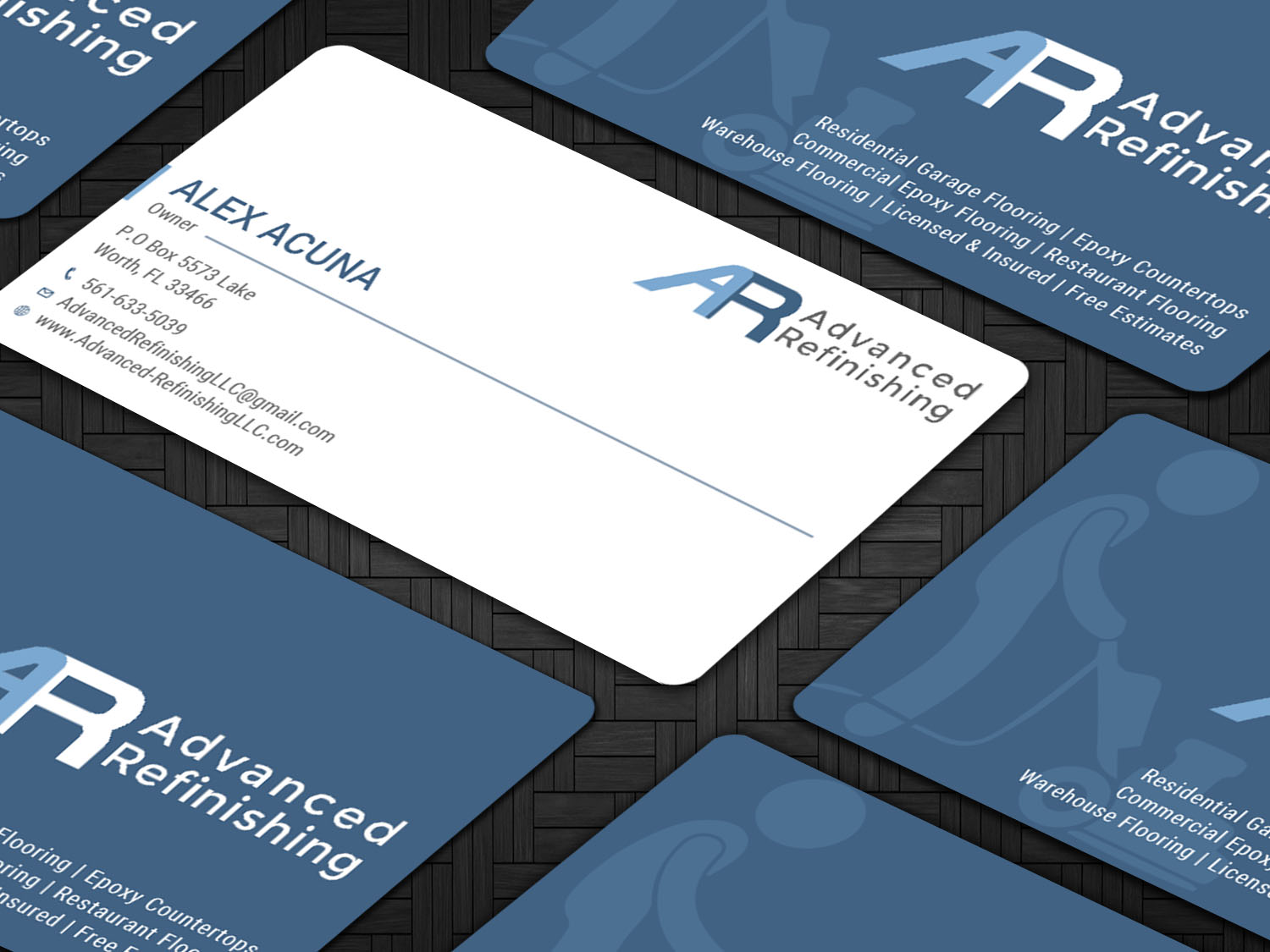 Visitenkarten-Design von Tripti Ranjan Gain für Advanced Refinishing LLC | Design #22793261