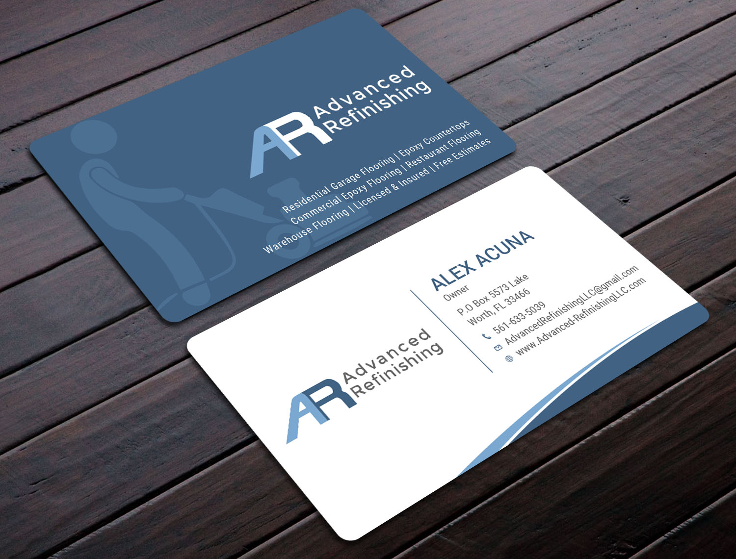 Visitenkarten-Design von Tripti Ranjan Gain für Advanced Refinishing LLC | Design #22793268