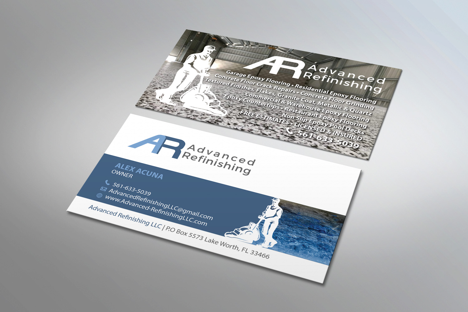 Visitenkarten-Design von MDesign für Advanced Refinishing LLC | Design #22812169