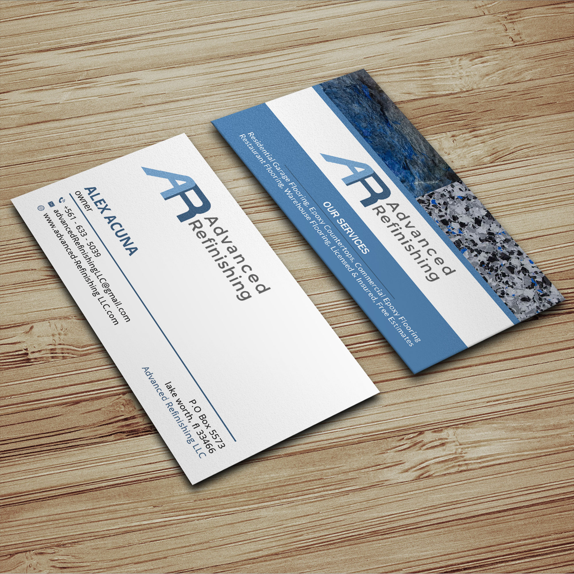 Business Card Design by Sujan4art for Advanced Refinishing LLC | Design #22789910