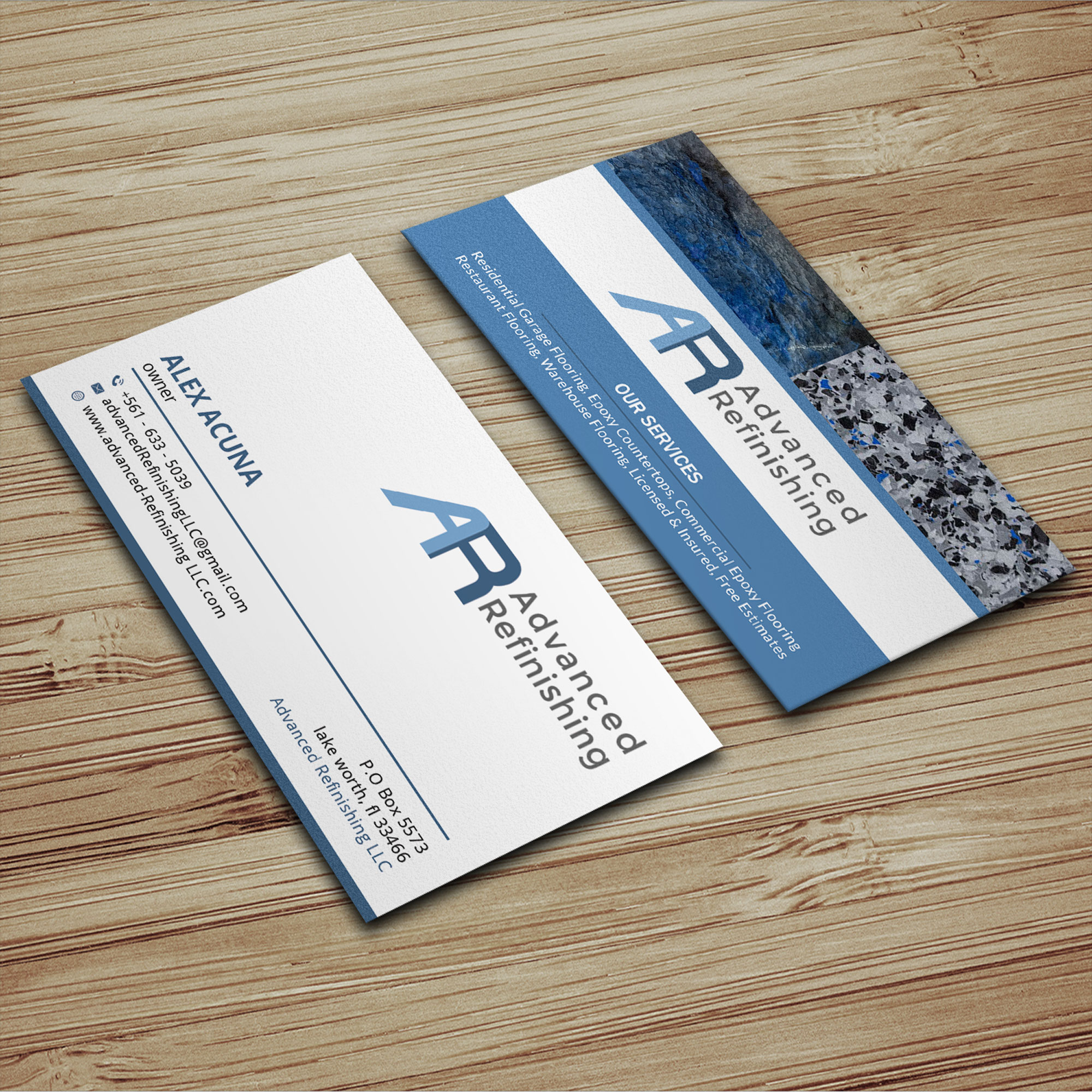 Diseño de Tarjeta de Presentación por Sujan4art para Advanced Refinishing LLC | Diseño #22789911