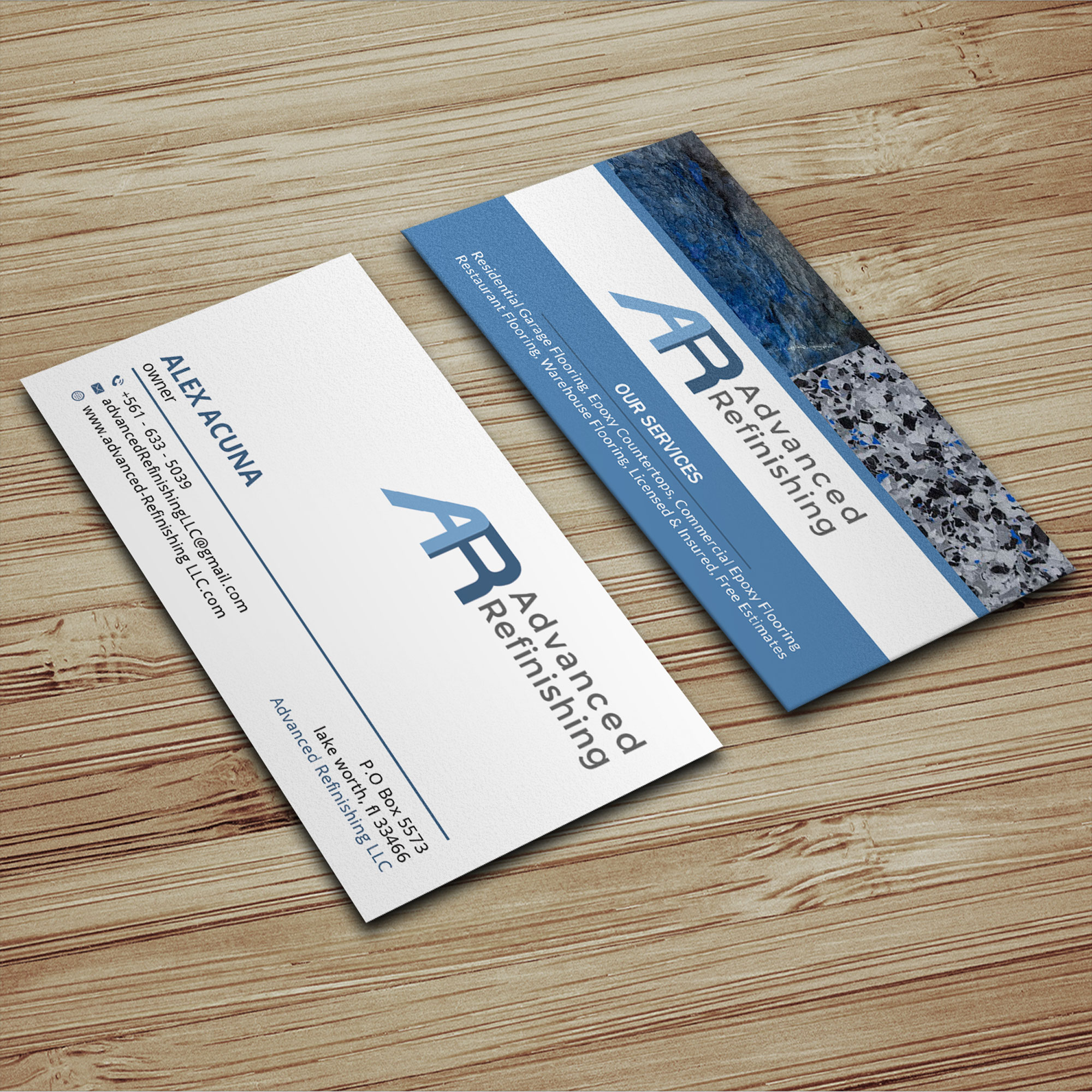 Diseño de Tarjeta de Presentación por Sujan4art para Advanced Refinishing LLC | Diseño #22789912
