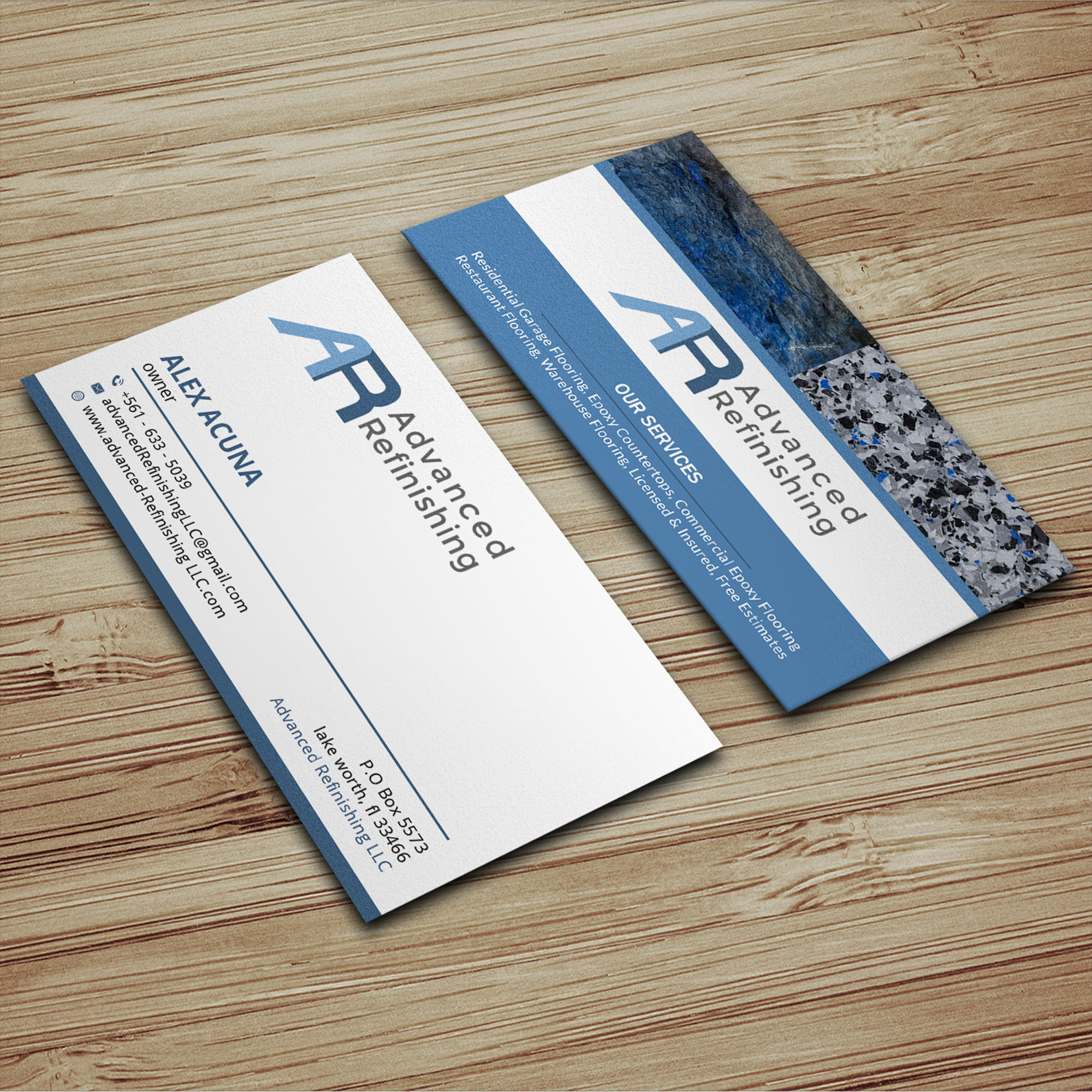 Business Card Design by Sujan4art for Advanced Refinishing LLC | Design #22789913